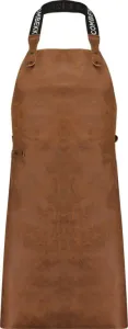 Combekk leren schort bruin, gerecycled leer
