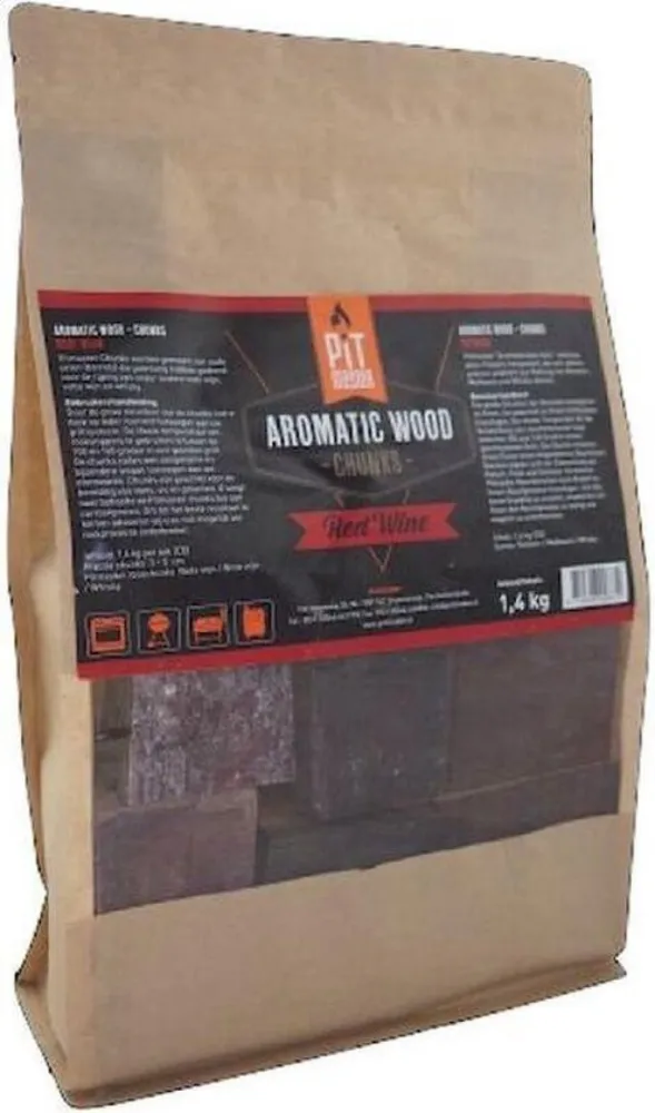 Pitmaster chunks rookhout - Rode wijn