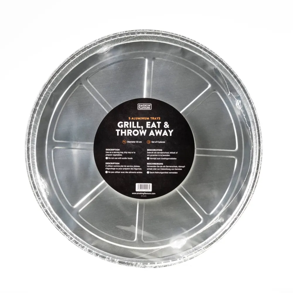 SF545 Smokin’ Flavours Aluminium druippan rond Large (5 stuks)