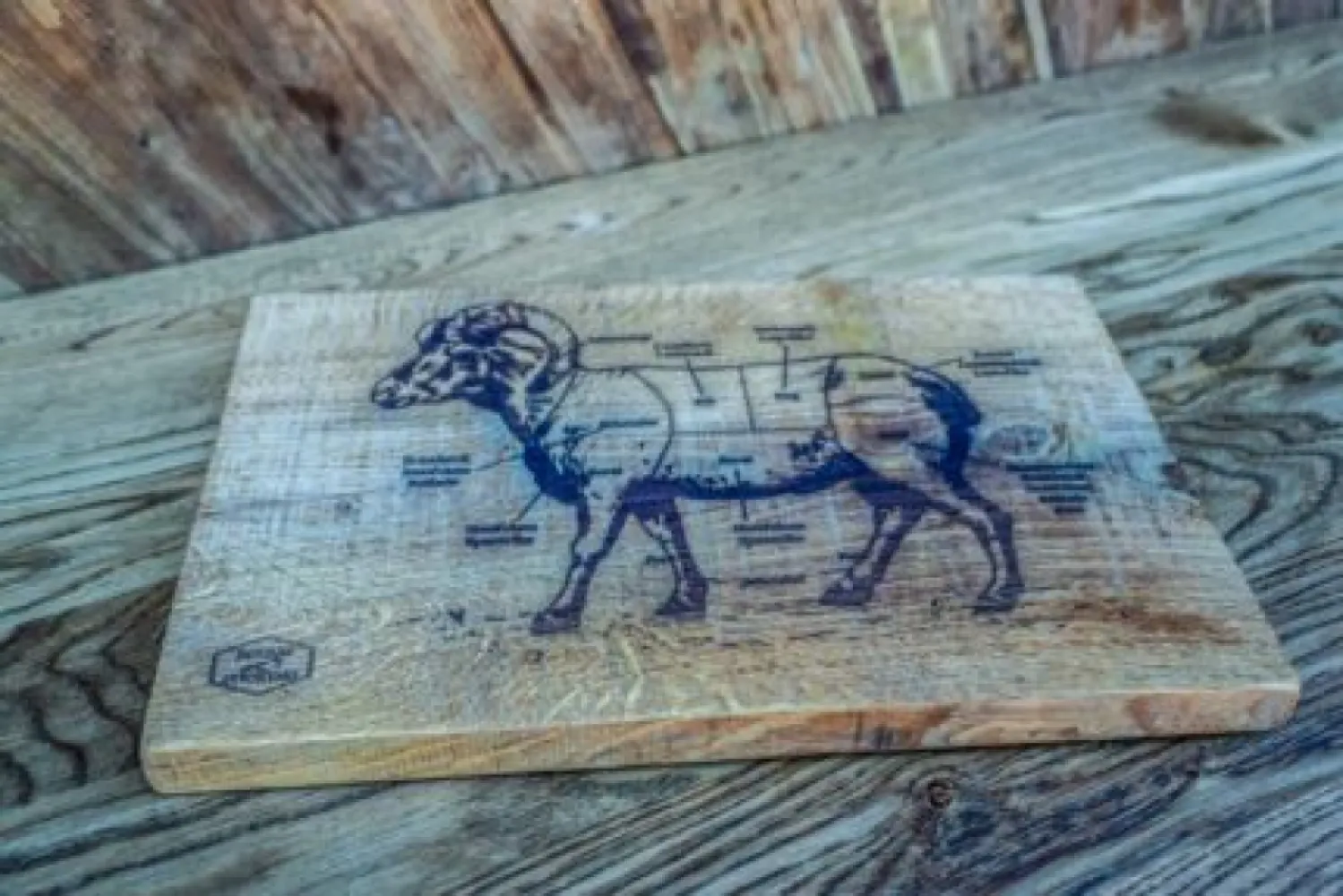 Wandbord Schaap